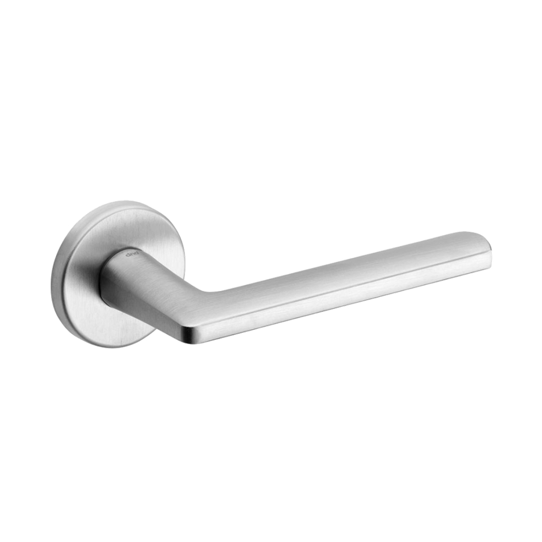 Door handle DND by Martinelli Luce P Satin chrome