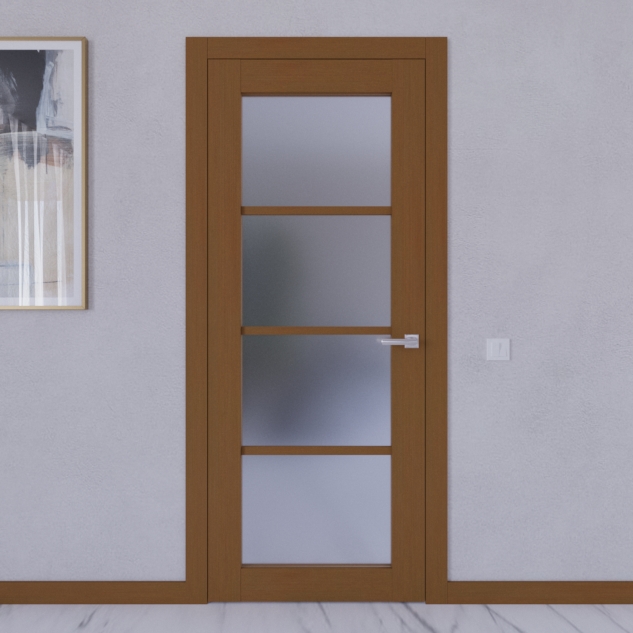Міжкімнатні двері з лиштвою Danapris Doors Art Decor Vetro plus 06 шпоновані