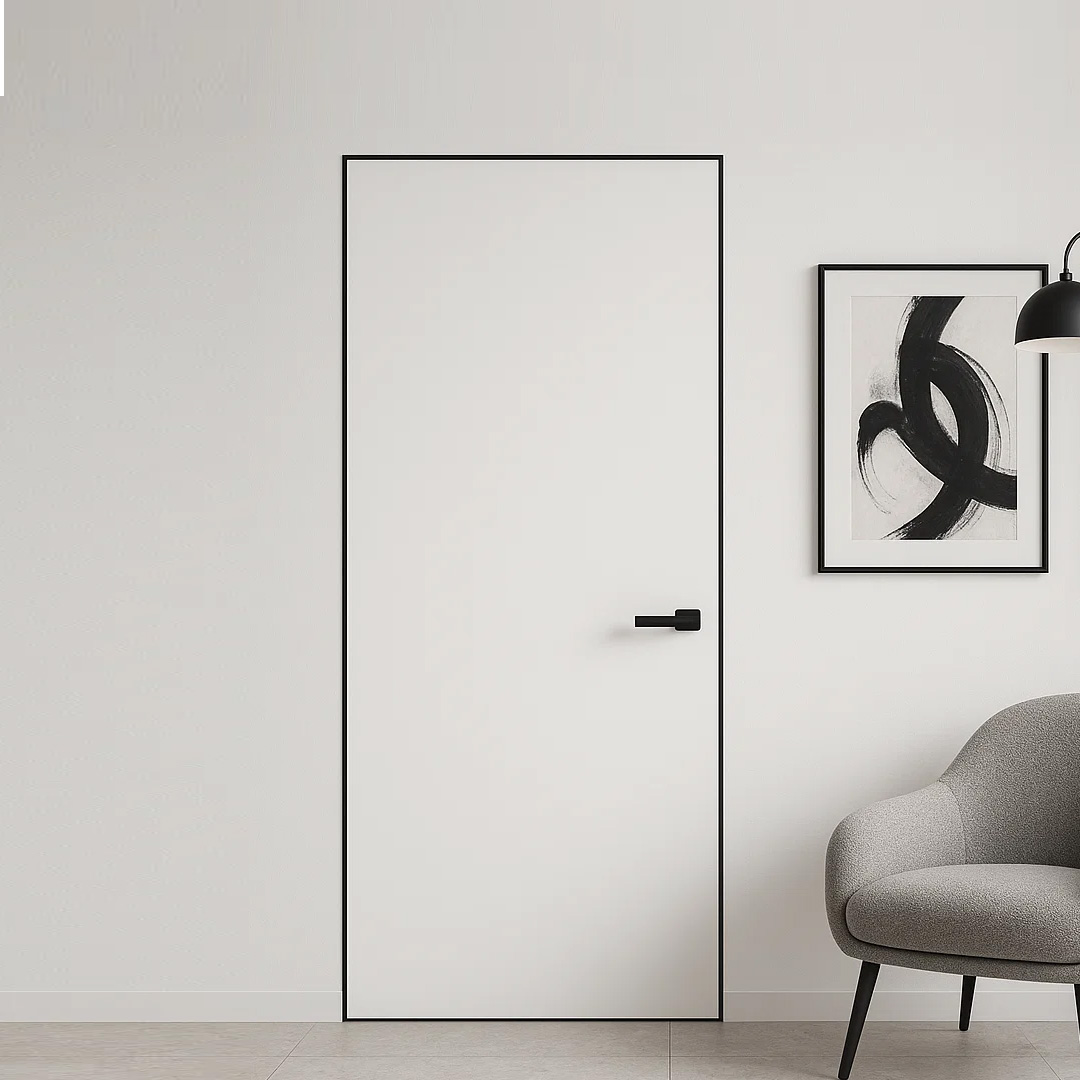 Doors of hidden installation Alum Unique polyurethane primer for further decoration