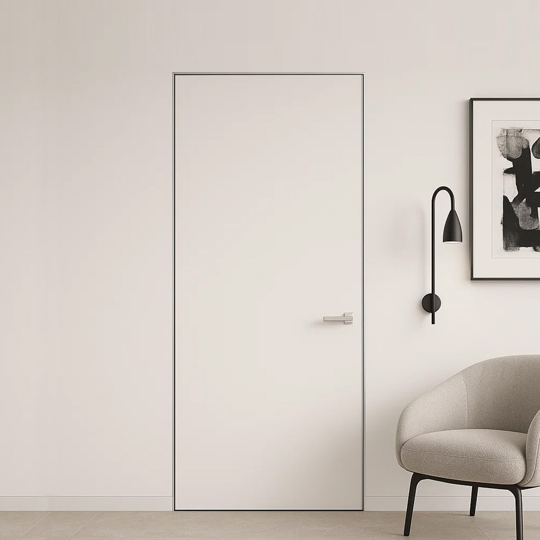 Doors of hidden installation Alum Unique polyurethane primer for further decoration